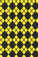 Retro Composition Notebook: College Ruled Notebook | Composition Book | Diary | Yellow Diamond Pattern 1794069682 Book Cover