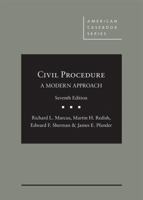 Civil Procedure: A Modern Approach (American Casebook) 0314184953 Book Cover