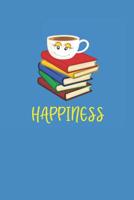 Happiness: Coffee and Books make you happy 1072794187 Book Cover