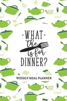 What the Fork is for Dinner?: 52-Week Meal Planning Organizer with Weekly Grocery Shopping List and Recipe Book 1710374713 Book Cover