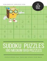 Sudoku Puzzles - 180 Medium 9x9 Puzzles 173148724X Book Cover