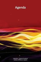 Calendrier / Agenda Perpétuel avec Sudokus Difficiles et Experts - Couverture Feux Rouges (15 x 23 cm): 56 semaines + 112 Sudokus (56 Sudokus ... / Agenda Perpétuel Sudoku) 1542720192 Book Cover