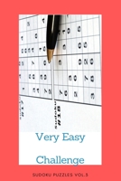 Very Easy Challenge: Sudoku Puzzles Vol.3 B083ZLRZ4V Book Cover