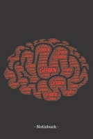 Gehirn: Notizblock Notizbuch DIN A5, 120 Seiten Liniert, Lined, Linien Notizen, Termine, Planer, Tagebuch, Organisation Wortwolke Geschenk 1695392612 Book Cover