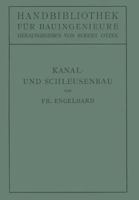 Kanal- Und Schleusenbau 3709197163 Book Cover