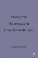 Introductory mathematics for economics and business 0333576497 Book Cover