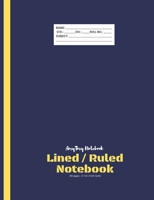 Lined / Ruled Notebook AmyTmy Notebook 80 pages 7.44 x 9.69 inch Matte Cover 1671087887 Book Cover