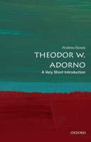 Theodor Adorno: A Very Short Introduction 0198833865 Book Cover