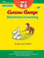 Curious George Adventures in Learning, Pre-K: Story-based learning 0544372735 Book Cover