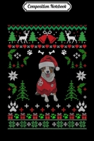 Composition Notebook: Australian Shepherd Christmas Reindeer Pajamas Santa Hat Dog  Journal/Notebook Blank Lined Ruled 6x9 100 Pages 1672165482 Book Cover