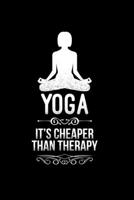 Yoga is cheaper than therapy: 6x9 Yoga grid squared paper notebook notes 1676846247 Book Cover