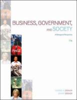 Business, Government and Society: A Managerial Perspective 0072994428 Book Cover