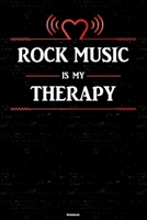 Rock Music is my Therapy Notebook: Rock Music Heart Speaker Music Journal 6 x 9 inch 120 lined pages gift 1661674569 Book Cover