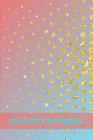 Anxiety Journal: With Prompts and Coloring Mandalas Coral Turquoise and Gold Pattern Design Cover 1074917138 Book Cover