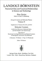 Rotational, Centrifugal Distortion and Related Constants of Diamagnetic Asymmetric Top Molecules (Numerical Data and Functional Relationships in Science and Technology) 3540545786 Book Cover