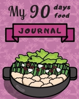 My 90 Days Food Journal : A Daily Food and Exercise Journal, 90 Days Meal and Activity Tracker, Diet Planner and Fitness Journal 1710922427 Book Cover