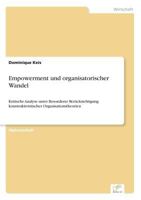 Empowerment Und Organisatorischer Wandel 3838627520 Book Cover