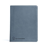 CSB Life Counsel Bible, Slate Blue LeatherTouch, Indexed: Practical Wisdom for All of Life 1087785642 Book Cover