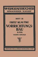 Der Vorrichtungsbau 3662373637 Book Cover