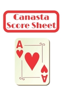 Canasta Score Sheets: Canasta Score Book Scorebook of 120 Score Sheet Pages For Canasta Games Canasta for ScoreKeeping Canasta Scoring record notepad Canasta Score Book card gifts for Canasta players  1676660003 Book Cover