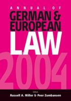 Annual of German and European Law: Volume II and III 1845452682 Book Cover