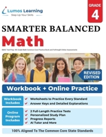 Sbac Test Prep: 4th Grade Math Common Core Practice Book and Full-Length Online Assessments: Smarter Balanced Study Guide with Performance Task (PT) and Computer Adaptive Testing (Cat) 1940484820 Book Cover