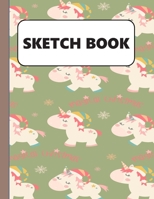 Sketch Book: Christmas Unicorn Gifts for Girls: A Large Sketchbook Journal with Blank White Paper  for Creative Drawing, Sketching and Doodling for Girls 1693592983 Book Cover