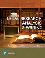 Legal Research, Analysis, and Writing (3rd Edition) (Pearson Prentice Hall Legal) 013159480X Book Cover