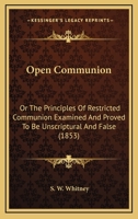 Open Communion 1149495022 Book Cover