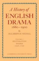 History of English Drama, 1660 1900 0521109280 Book Cover