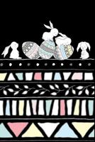 Easter Journal: Holiday Themed Lined Notebook - Easter Rabbits and Painted Eggs Cover 179333899X Book Cover