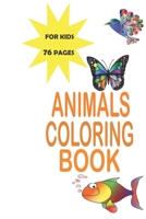 ANIMALS COLORING BOOK: FOR KIDS 3-8 AGES / Birthday gift B08HQ45SSV Book Cover
