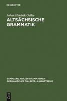 Altsächsische Grammatik 3484106816 Book Cover