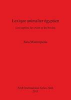 Lexique Animalier Egyptien 1407310968 Book Cover