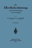 Die Oberflachenhartung: Und Ihre Berucksichtigung Bei Der Gestaltung 3540017003 Book Cover
