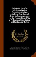 Selections from the Edinburgh Review; 1172800391 Book Cover