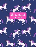 Sketchbook for Kids: Adorable Unicorn Large Sketch Book for Sketching, Drawing, Creative Doodling Notepad and Activity Book - Birthday and Christmas ... Teens and Women - Nathalie Modern Press # 030 165573668X Book Cover