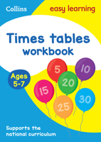 Collins Easy Learning Age 5-7 — Times Tables Workbook Ages 5-7: New Edition 0008134391 Book Cover