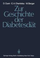 Zur Geschichte Der Diabetesdiat 3540154507 Book Cover