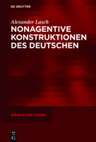 Nonagentive Konstruktionen Des Deutschen 3110494868 Book Cover