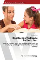 Begabungsfördernde Fehlerkultur 363945846X Book Cover