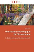 Une Lecture Sociologique de L'A(c)Conomique 3841781691 Book Cover