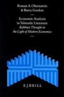 Economic Analysis in Talmudic Literature: Rabbinic Thought in the Light of Modern Economics 9004095403 Book Cover