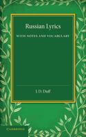 Russian Lyrics, with Notes and Vocabulary 1241062625 Book Cover