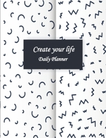 Daily Planner (53 weeks): Cool and Vintage Cover 8.5 X 11 in, large space to note and write your daily schedule as well as a to do list. 1709993715 Book Cover