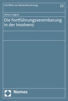 Die Fortfuhrungsvereinbarung in Der Insolvenz 3848774852 Book Cover