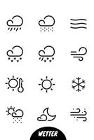 Wetter: A5 Wettertagebuch mit Icons & Platz f�r besondere Ereignisse - 52 Wochen - 365 Tage - Softcover 1076831893 Book Cover