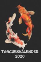 Taschenkalender 2020: Taschenkalender für Sept. 2019 bis Dezember 2020 A5 Terminplaner Wochenplaner Terminkalender Wochenkalender Organizer mit Koi Karpfen Fische (German Edition) 1691467898 Book Cover