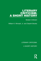 Literary Criticism: A Short History: Classical Criticism 0367692309 Book Cover