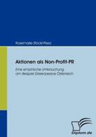 Aktionen als Non-Profit-PR 3836660350 Book Cover